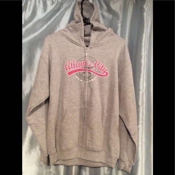Gray Youth Hoodie, Atlantic City New Jersey, NWT - Picture 2 of 4